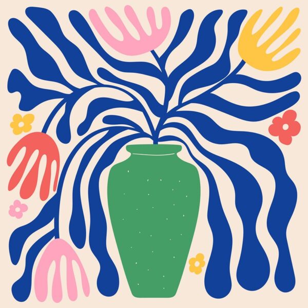 Fototapeten Pop-Art-Blumen