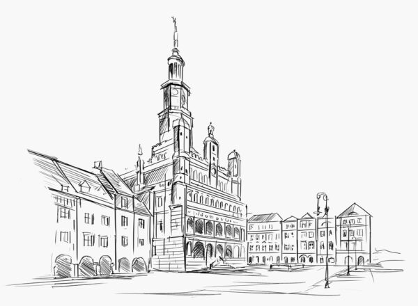 Fototapeten Poznań Altstadt
