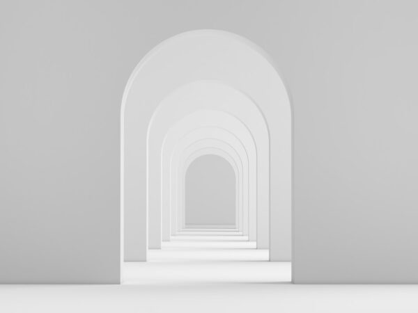 Fototapeten Mysteriöser Korridor 3D