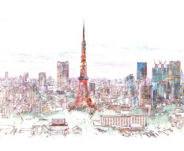 Fototapeten Tokyo Tower