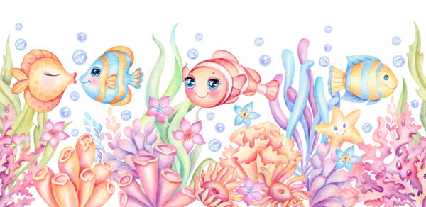Fototapeten Bunte Fische