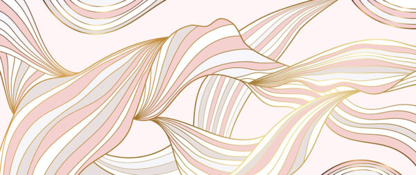Fototapeten Rosa Glamour-Wellen