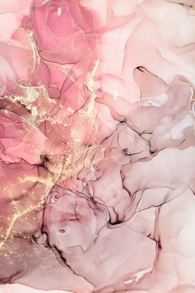 Fototapeten Rosa Marmor mit Gold