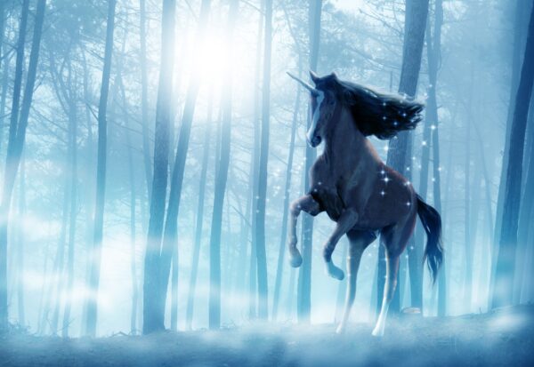 Fototapeten Magisches Einhorn