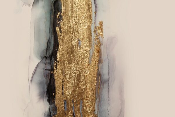 Fototapeten Goldener Streifen