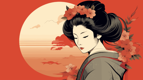 Fototapeten Japanische Geisha