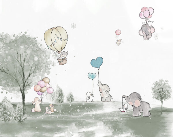Fototapeten Ein märchenhafter Spaziergang unter den Ballons