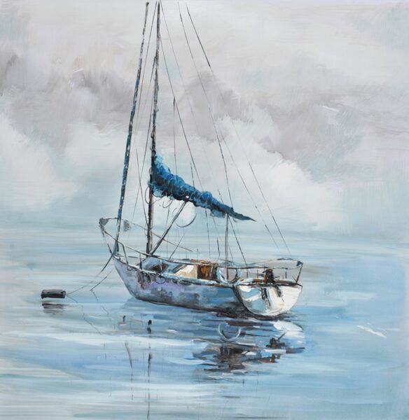 Fototapeten Treibendes Boot