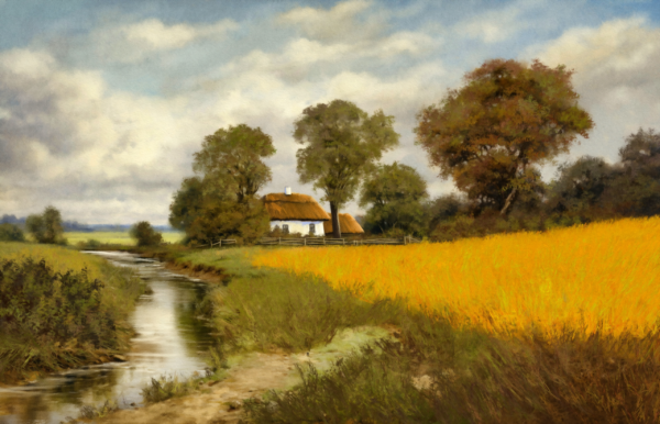 Fototapeten Idyllische Landschaft