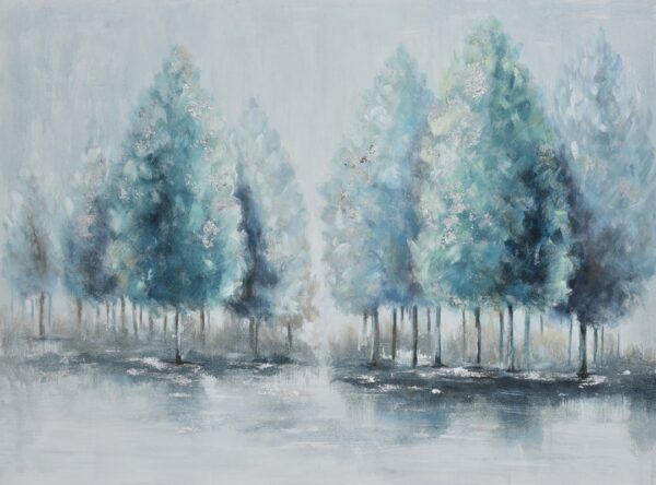 Fototapeten Wald in Blau