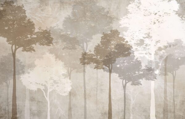 Fototapeten Beige Forest