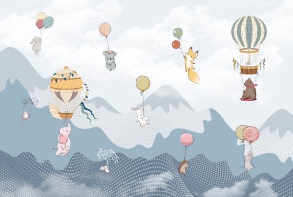 Fototapeten Ballons hoch