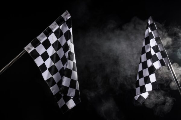 Fototapeten Rennflagge